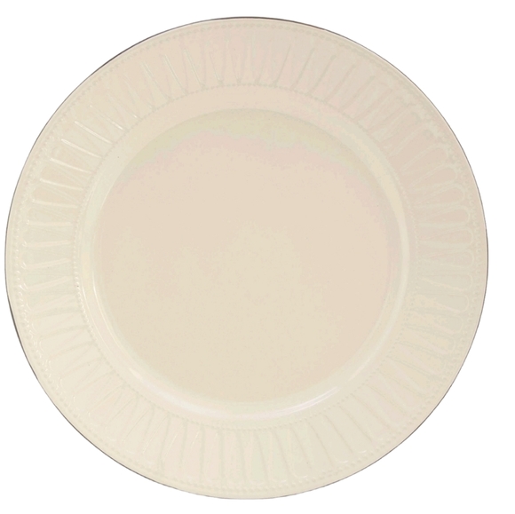 Baun Bros. 16pc Stoneware Acan Dinnerware Set / White - Picture 2 of 5